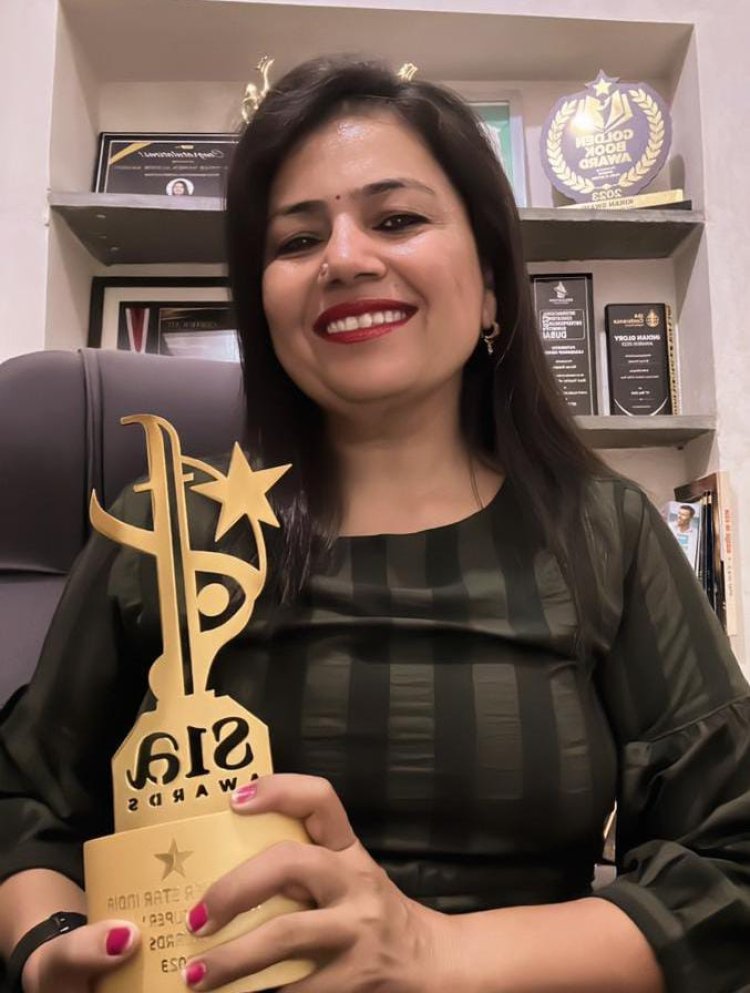 Kiran Swami Receives Coveted 'Best Author' Award at Super Women's Awards 2023 in Bikaner